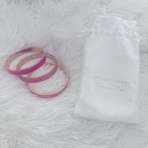 Oscar de la renta bangles